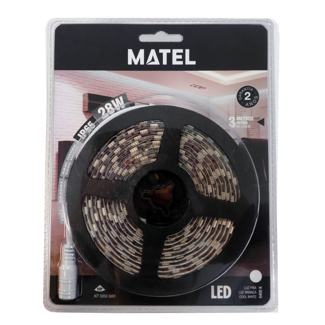Complete set - 3 meter led strip - Koud wit - Waterproof Complete set - 3 meter led strip - Koud wit - Waterproof
